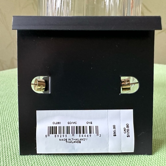 COACH SIGNATURE RAINBOW TENNIS HUGGIE EARRINGS:NWT RAINBOW CL260 - Picture 10 of 11